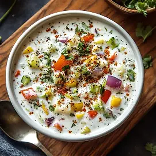 Mixed vegetable raita