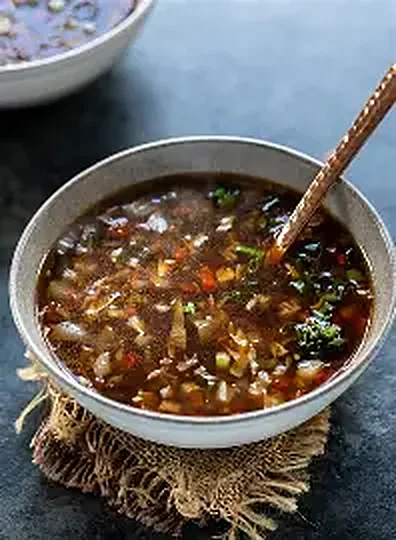 Hot and sour vegetable soup